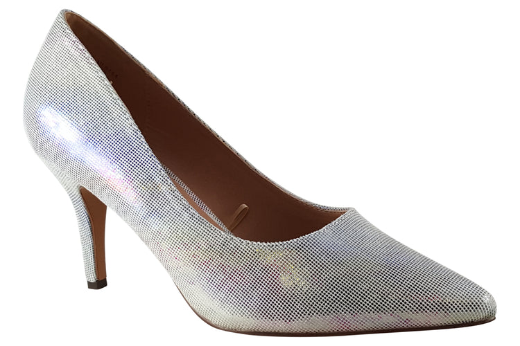 Lotus Megan ULS464 Silver Print Womens Shoes