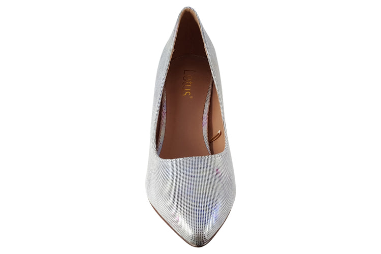 Lotus Megan ULS464 Silver Print Womens Shoes