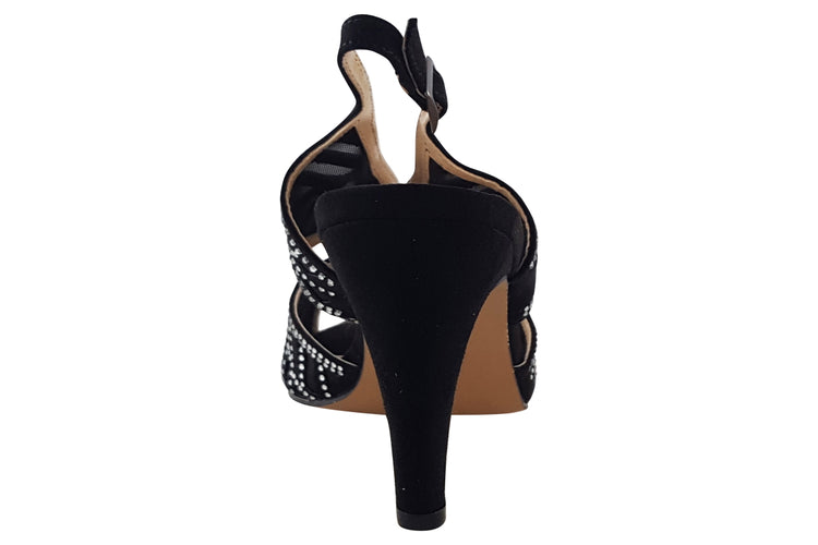Lotus Natalia ULS262 Black Womens Sandals