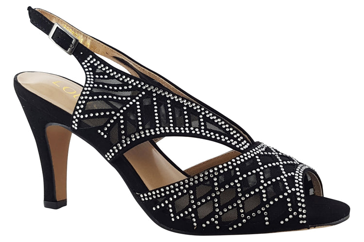 Lotus Natalia ULS262 Black Womens Sandals