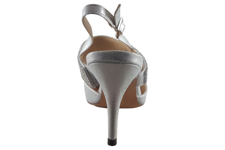 Lotus Violette ULS384 Silver/Diamante Womens Shoes