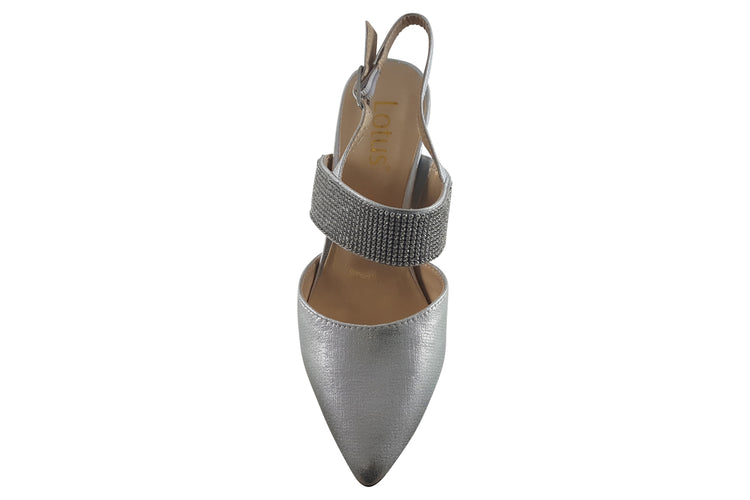 Lotus Violette ULS384 Silver/Diamante Womens Shoes