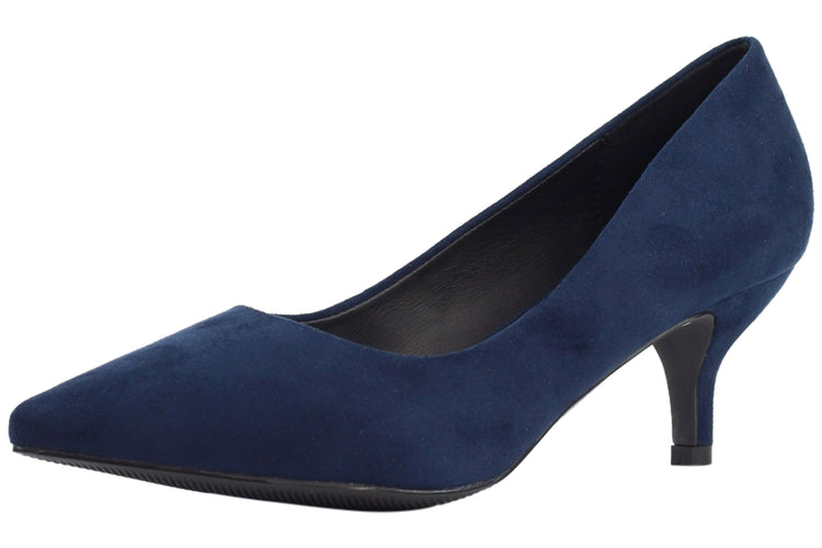 Lunar Abby FLY001 Navy Suede Womens Shoes