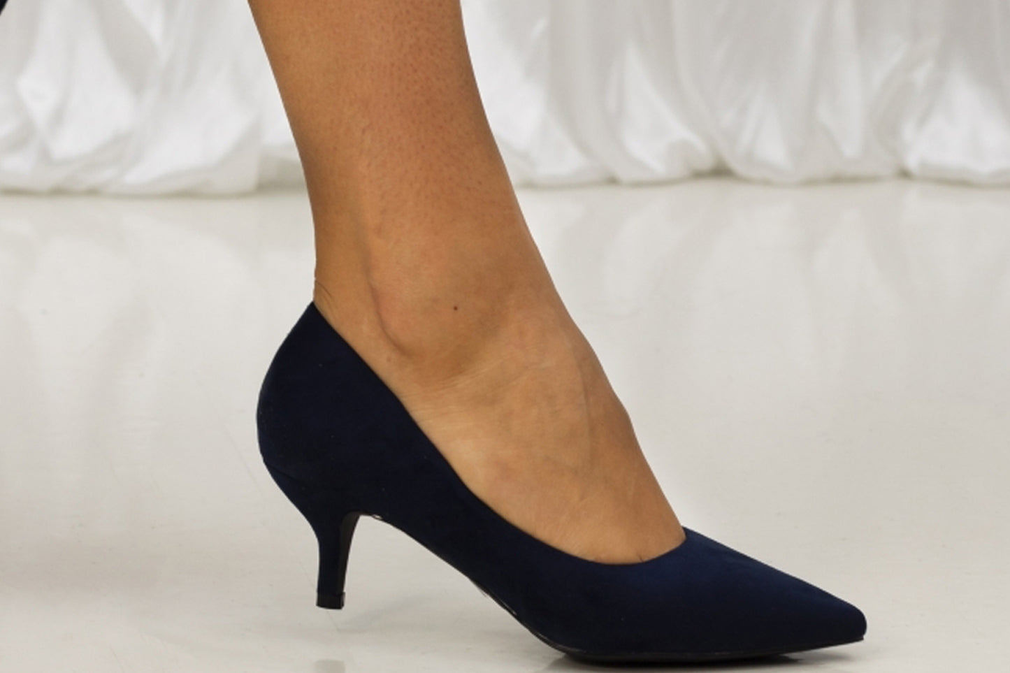 Lunar Abby FLY001 Navy Suede Womens Shoes