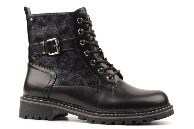 Lunar Becky GLW049 Black Womens Boots