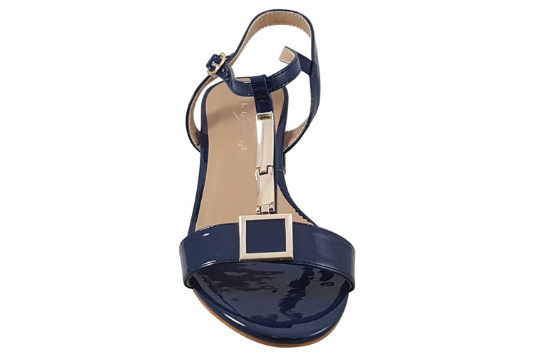 Lunar Blaze JLH950 Navy Patent Womens Sandals