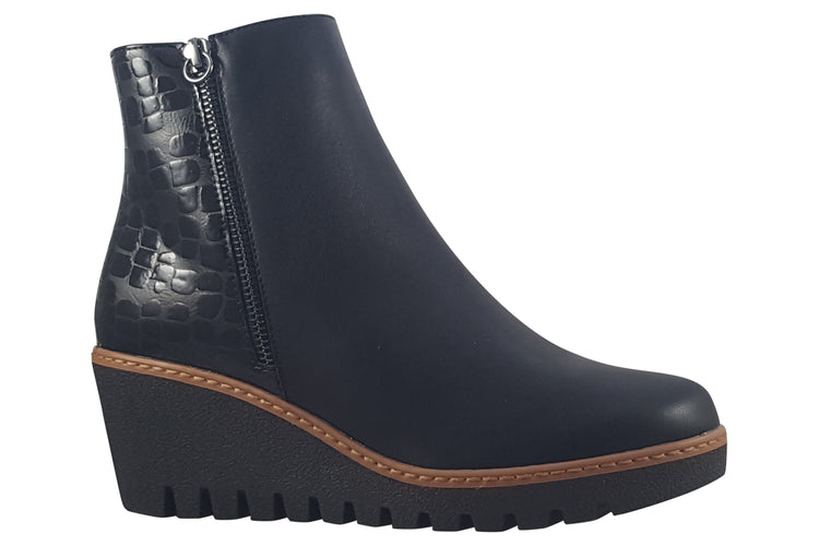 Lunar Cathleen GLB143 Black Womens Boots