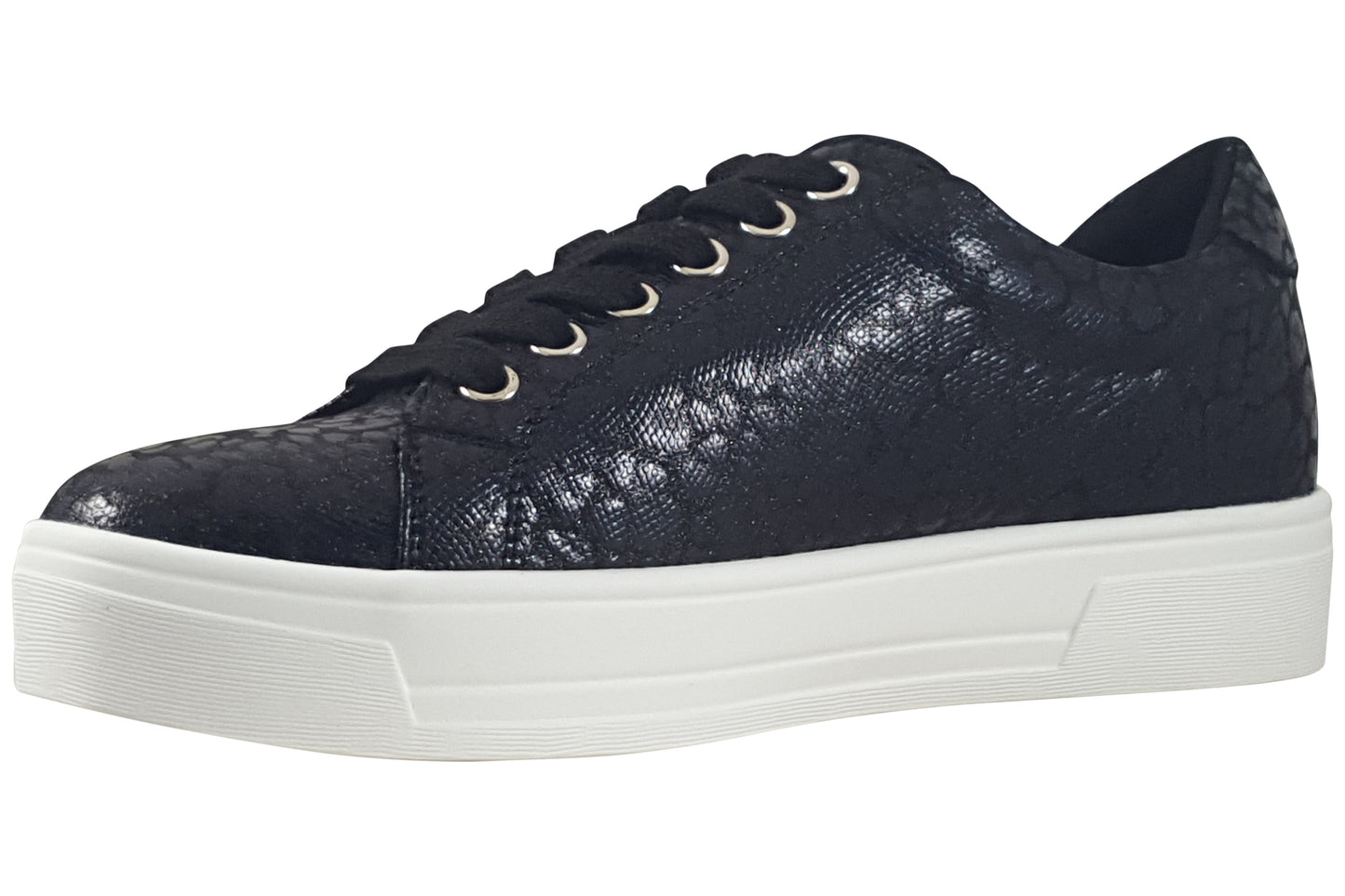 lunar charm dlb009 black womens trainers left