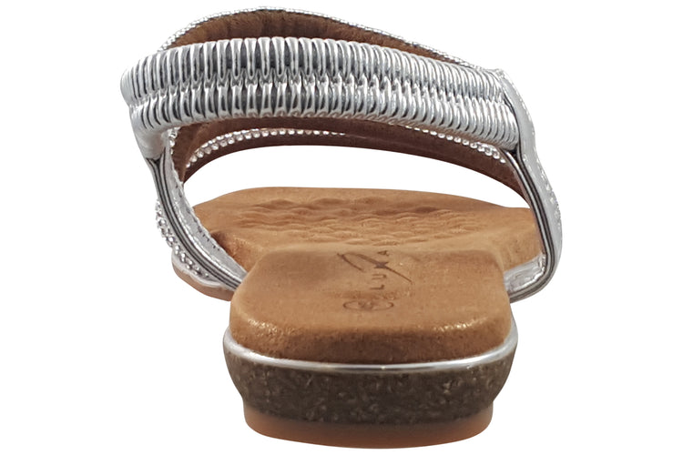 Lunar Cortez JLH522 Silver Womens Sandals
