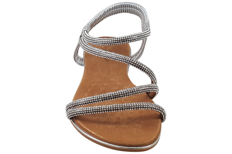 Lunar Cortez JLH522 Silver Womens Sandals