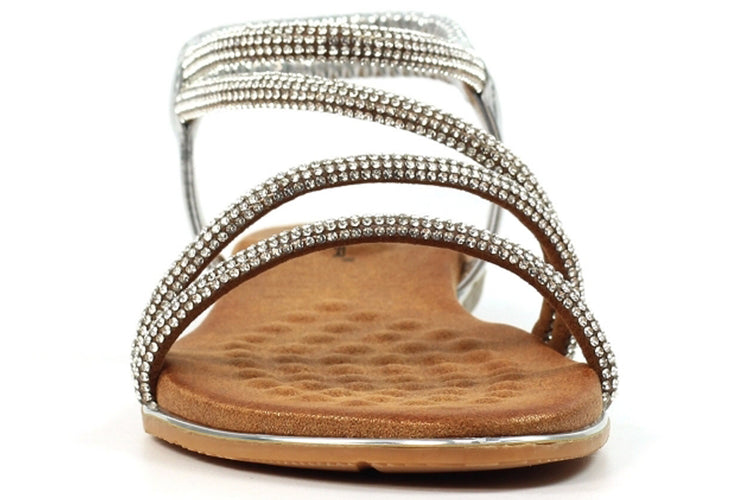 Lunar Cortez JLH522 Silver Womens Sandals