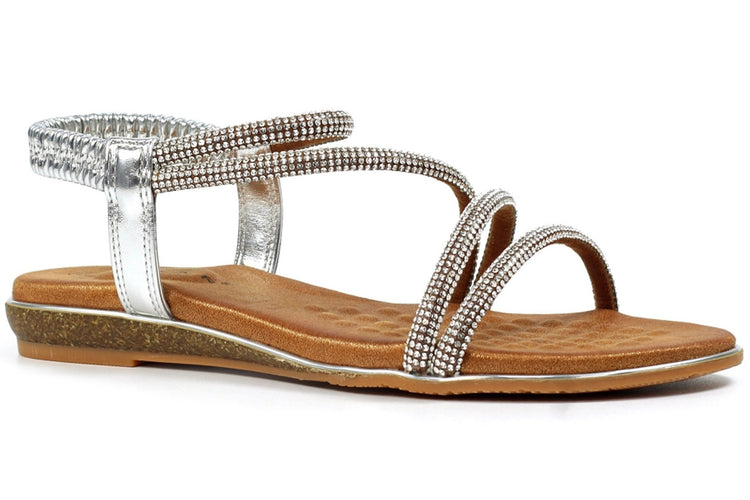 Lunar Cortez JLH522 Silver Womens Sandals