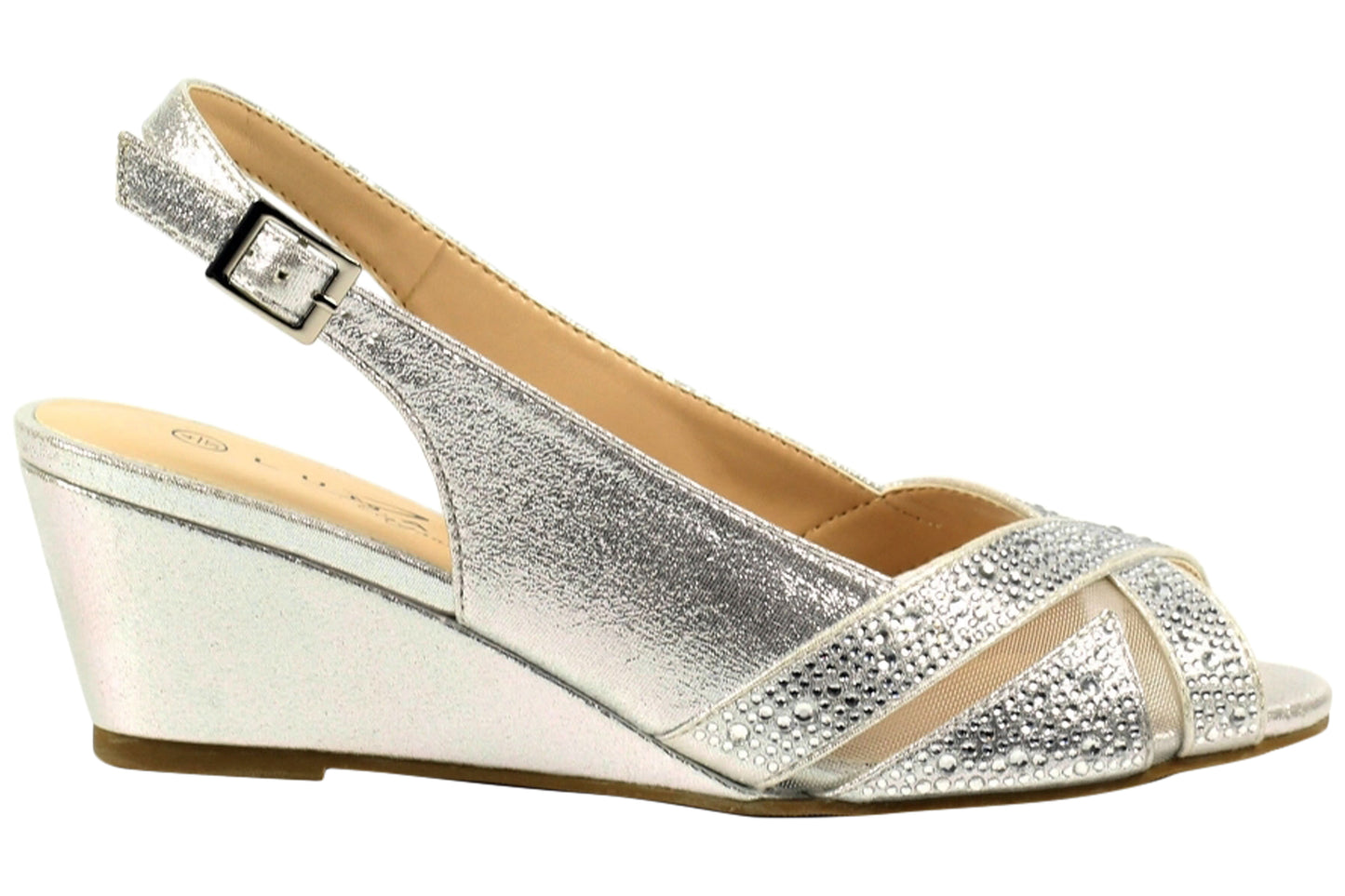 Lunar Emmerline FLR060 Silver Womens Sandals