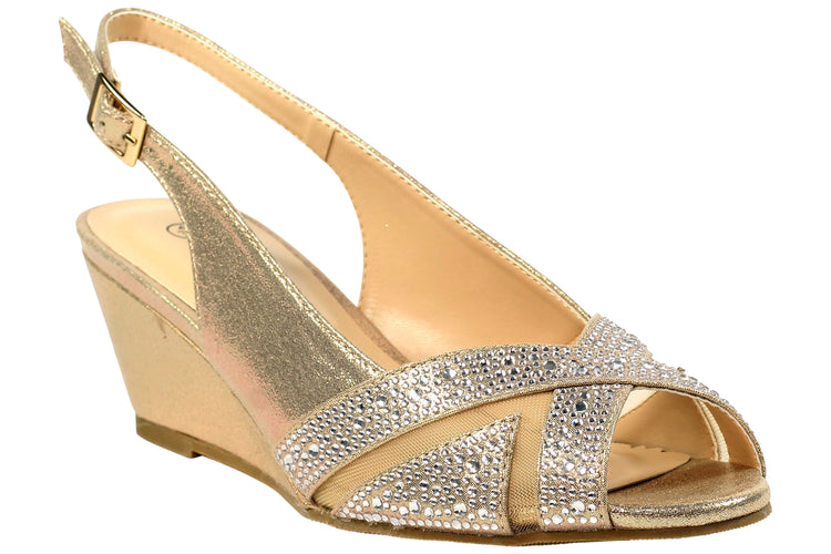 Lunar Emmerline FLR060 Gold Womens Sandals