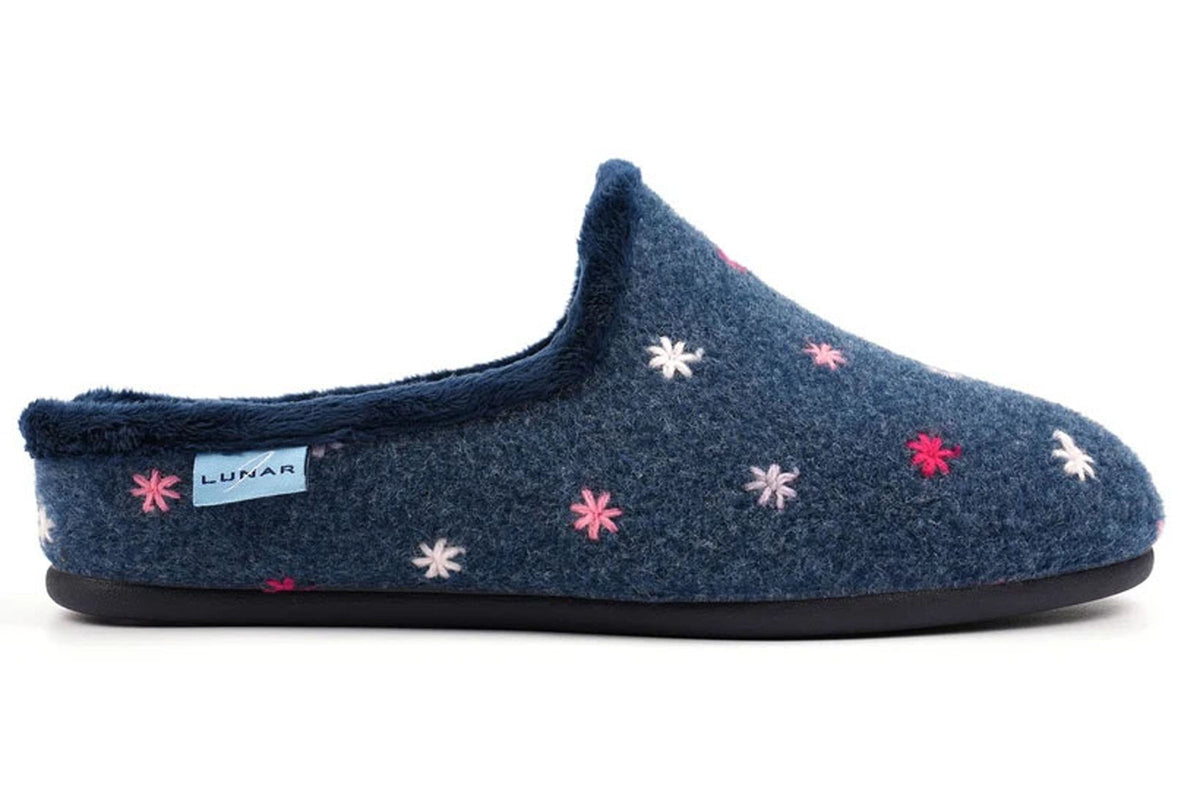 Lunar Flora KLA263 Navy Womens Slippers