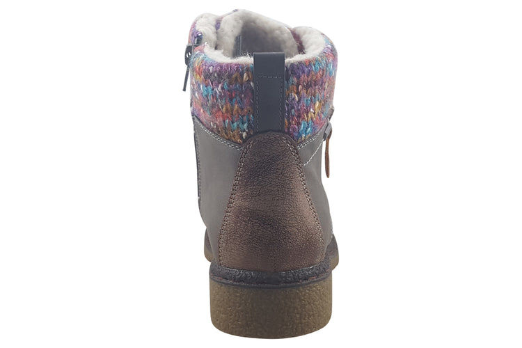 Lunar Jalapeno GLB099 Grey Womens Boots