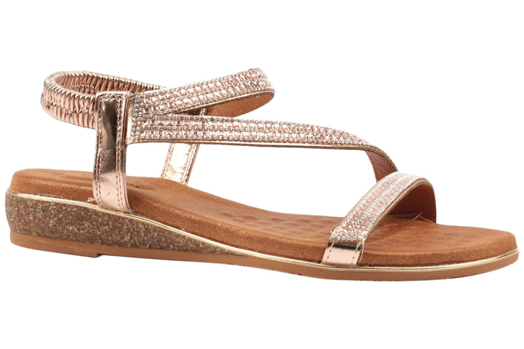 Lunar Jazmine JLH613RO Rose Gold Womens Sandals