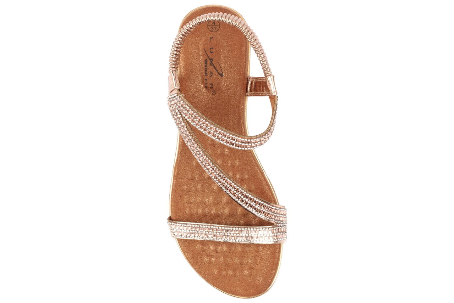 Lunar Jazmine JLH613RO Rose Gold Womens Sandals