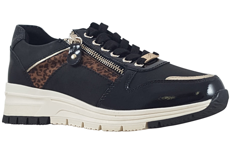 Lunar Kennedy DLB086 Black Womens Fashion Trainers
