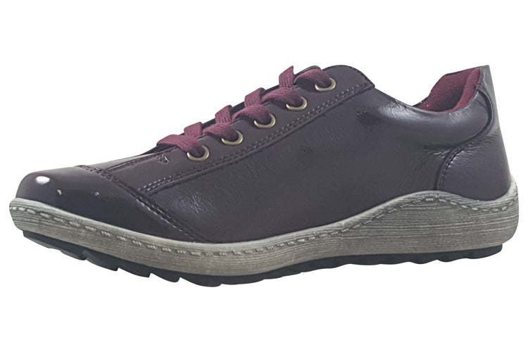 Lunar Napier FLB105 Burgundy Womens Fashion Trainers