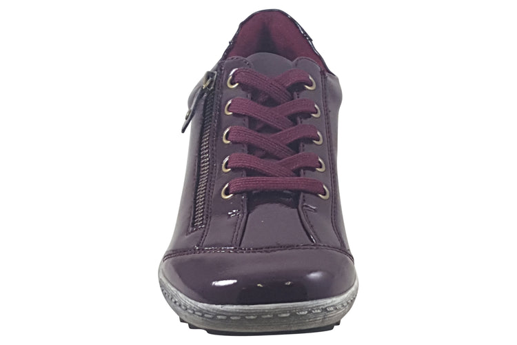 Lunar Napier FLB105 Burgundy Womens Fashion Trainers