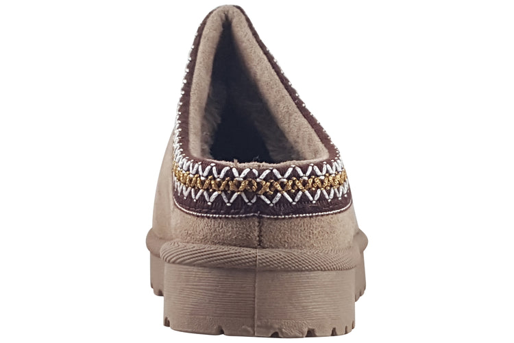 Lunar Nepal KLZ003 Mink Womens Slippers