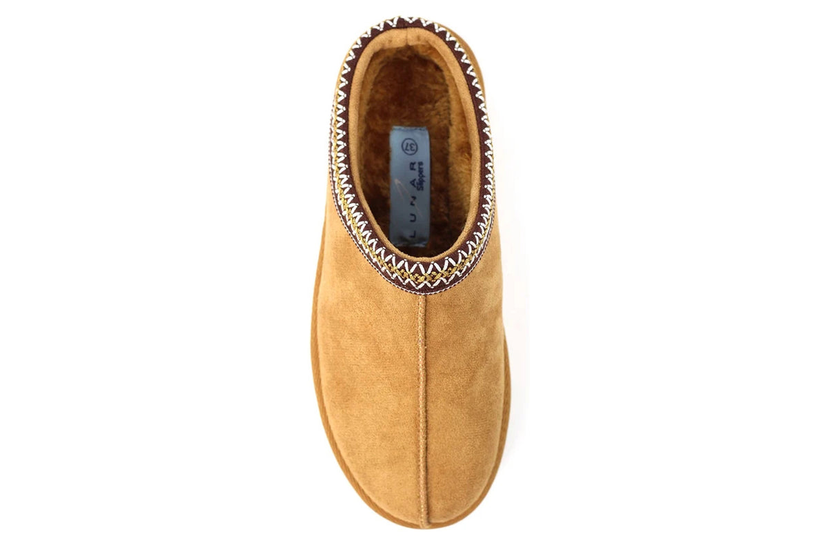Lunar Nepal KLZ003 Tan Womens Slippers
