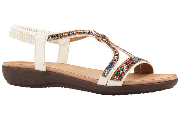 Lunar Novi JLH564WT White Womens Sandals