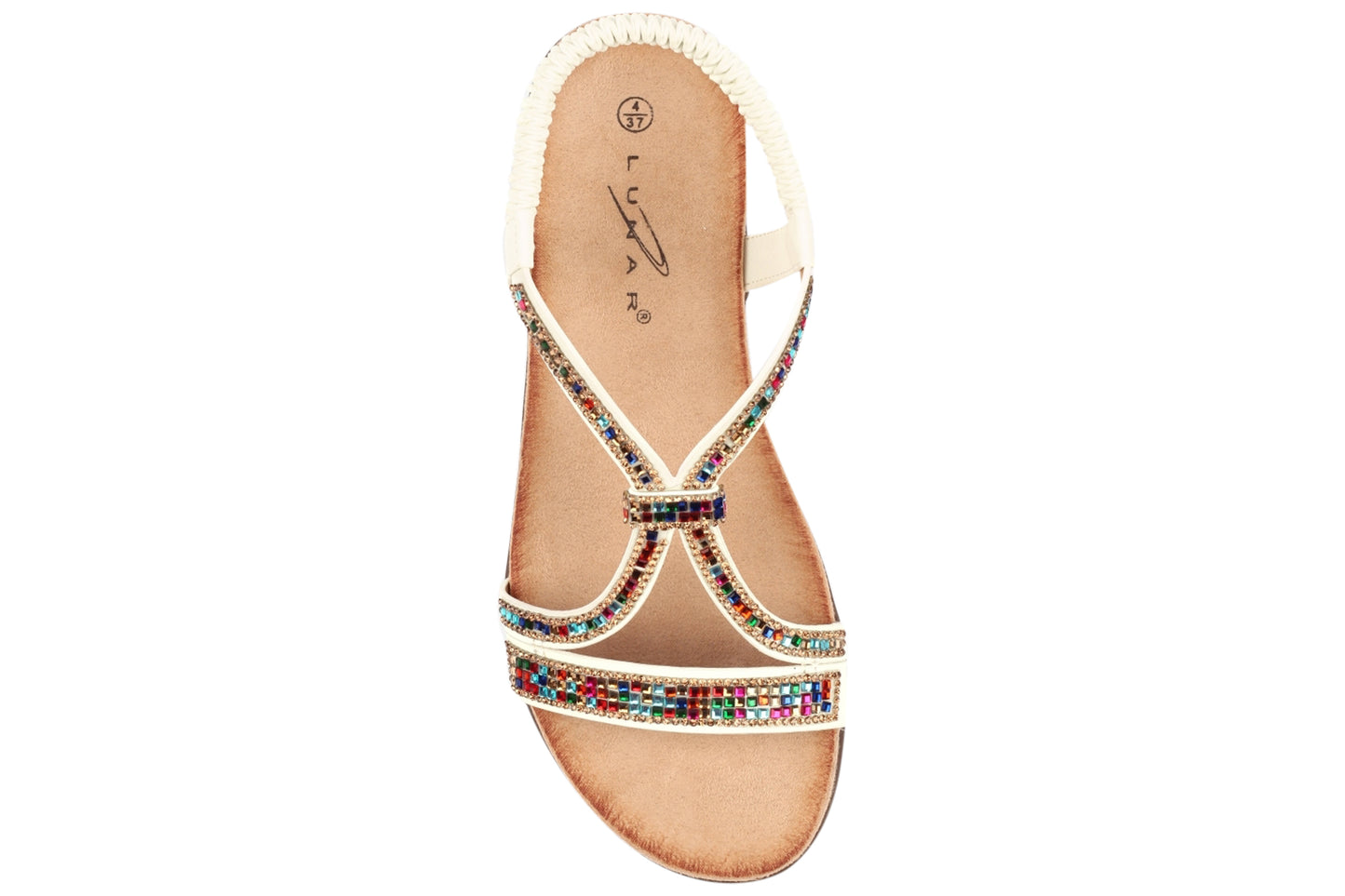 Lunar Novi JLH564WT White Womens Sandals