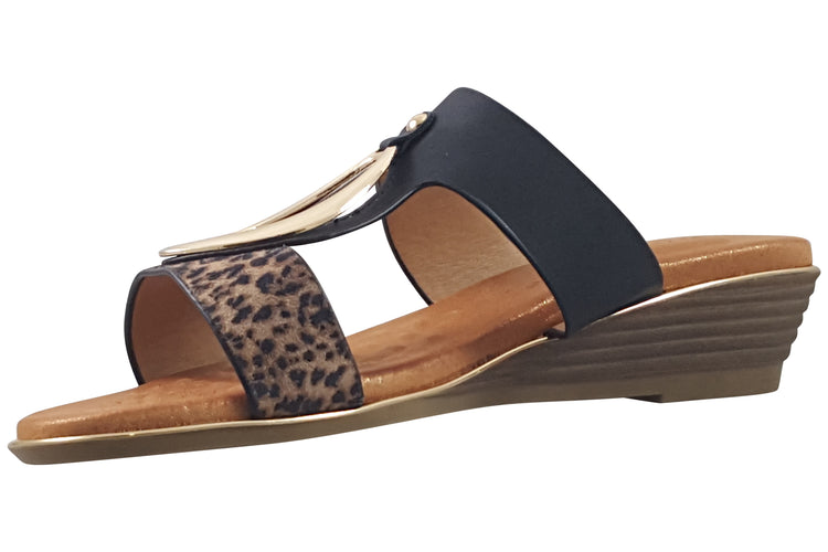 Lunar Paradise JLH523 Black Womens Sandals