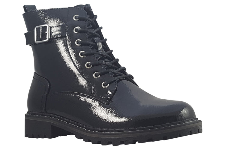Lunar Parlour GLW030 Womens Boots Black Pat
