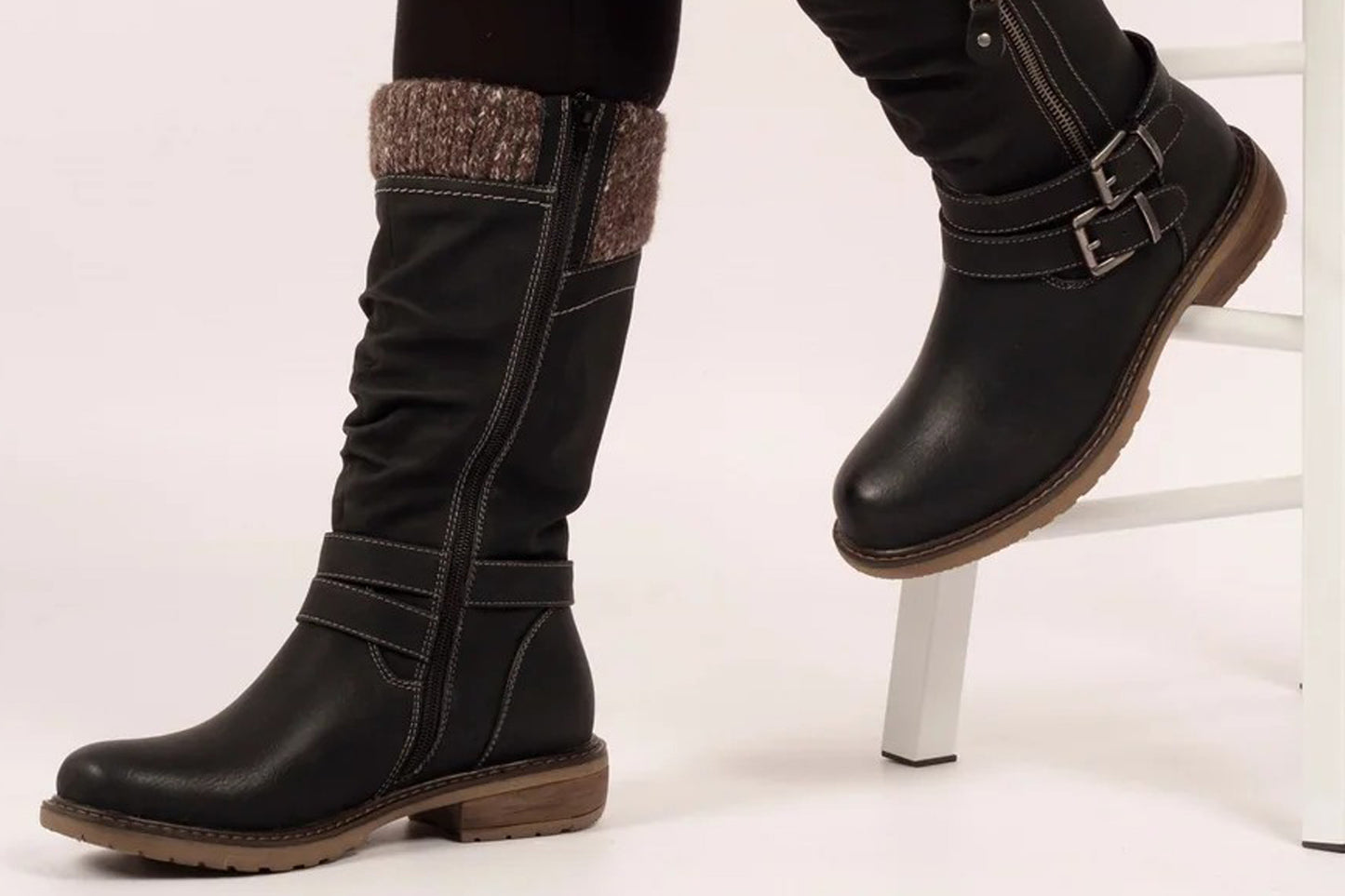 Lunar Peyton GLB134 Black Womens Boots