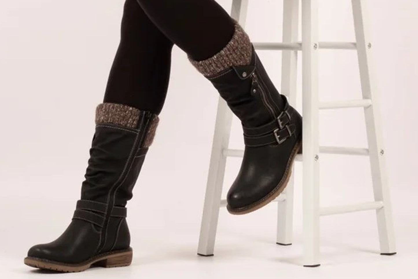 Lunar Peyton GLB134 Black Womens Boots