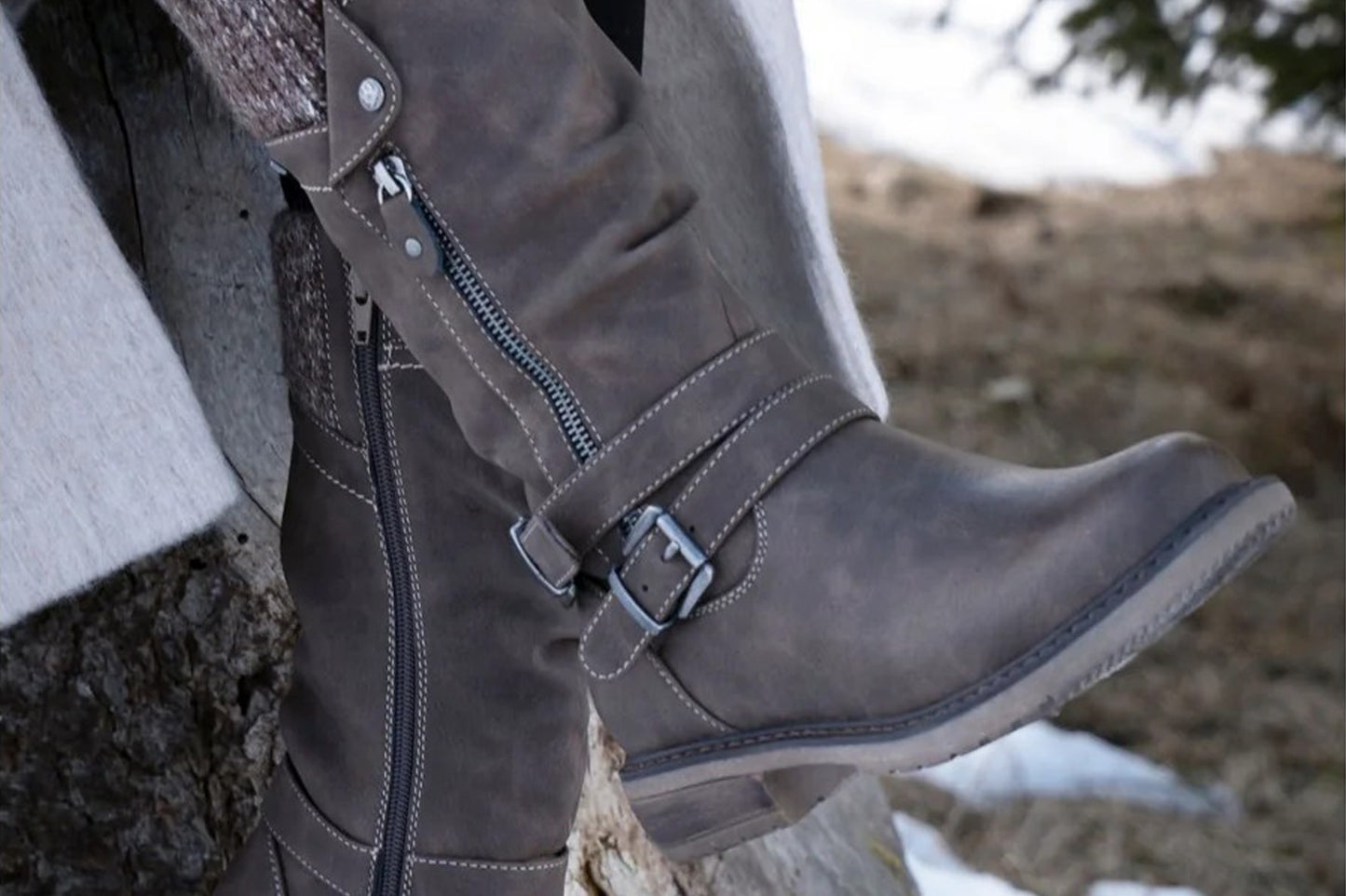 Lunar Peyton GLB134 Taupe Womens Boots