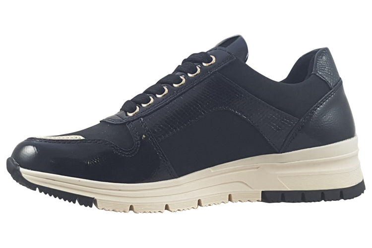 Lunar Sammy DLB022 Black Womens Fashion Trainers