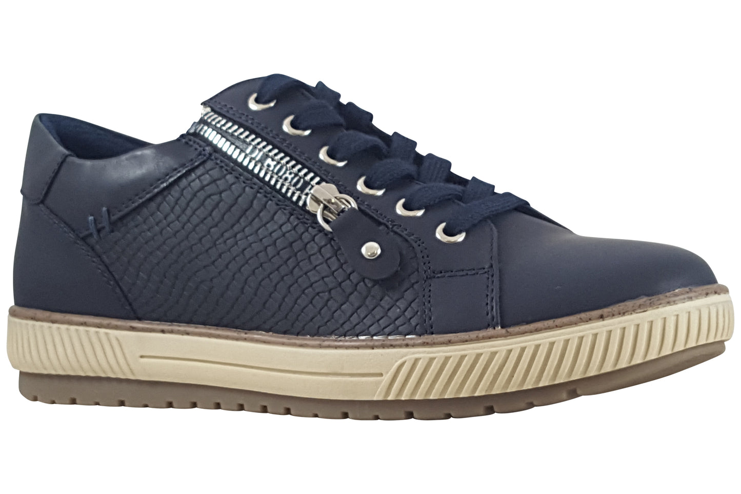 lunar shaka dlb080 womens trainers navy right
