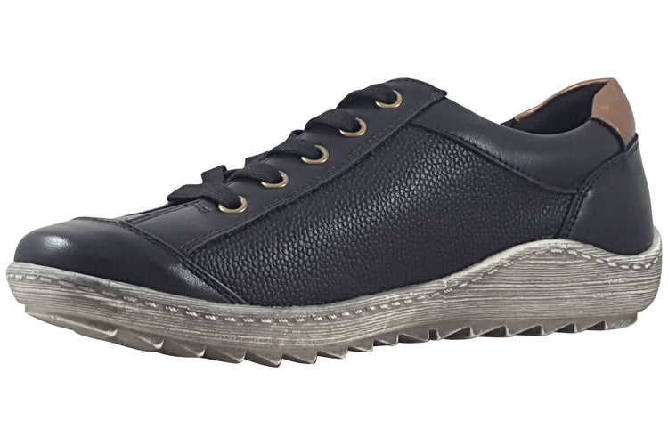 Lunar Sloan DLB082 Black Womens Fashion Trainers