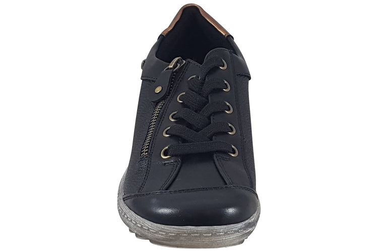 Lunar Sloan DLB082 Black Womens Fashion Trainers