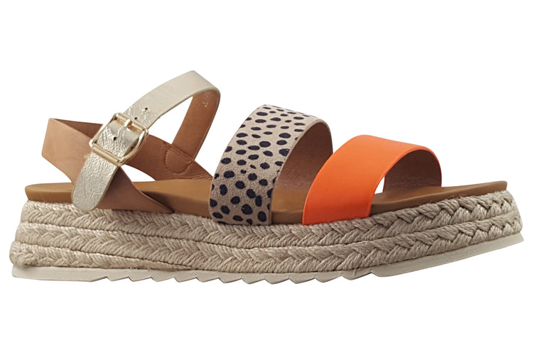 Lunar Summer JLH493 Orange Womens Sandals