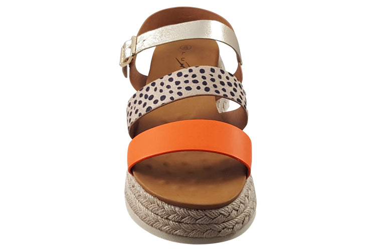 Lunar Summer JLH493 Orange Womens Sandals
