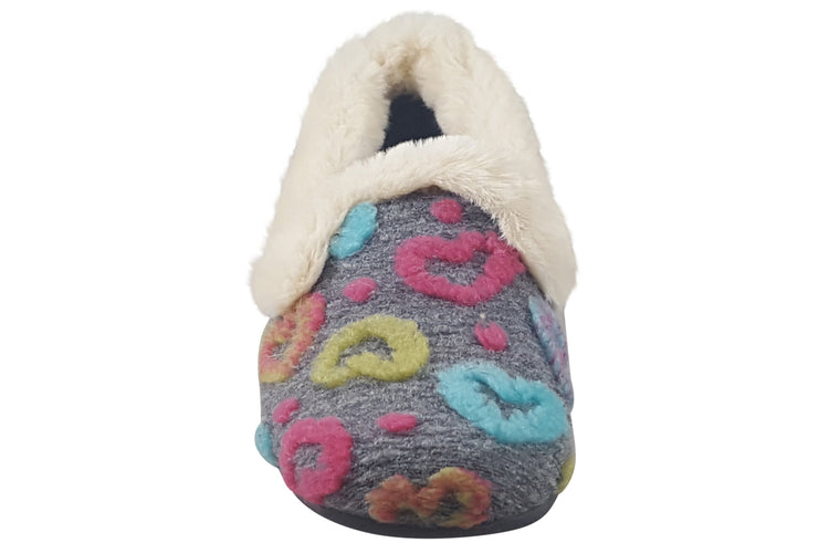 Lunar Truffle KL230 Grey Womens Slippers