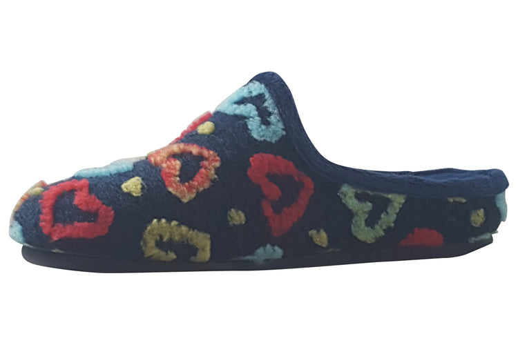 Lunar Valentine KLA233 Navy Womens Slippers