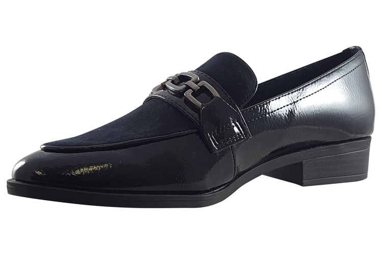 Marco Tozzi Alexandra 24306-41 Navy Patent Womens Shoes