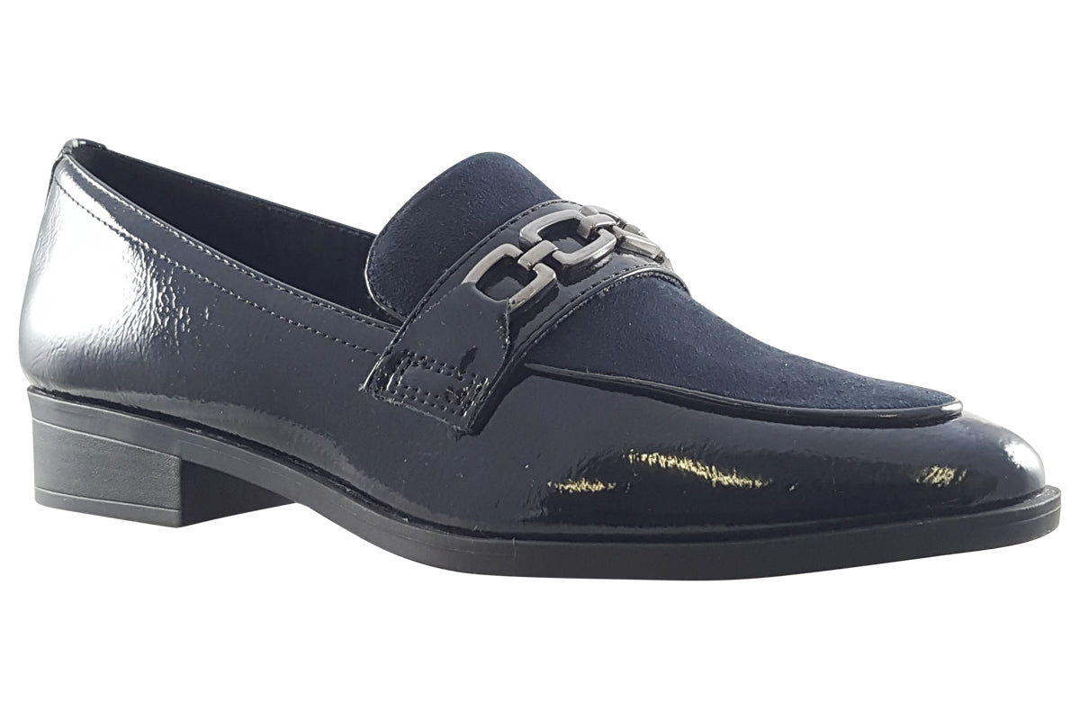 marco tozzi alexandra 24306 41 navy patent womens shoes right
