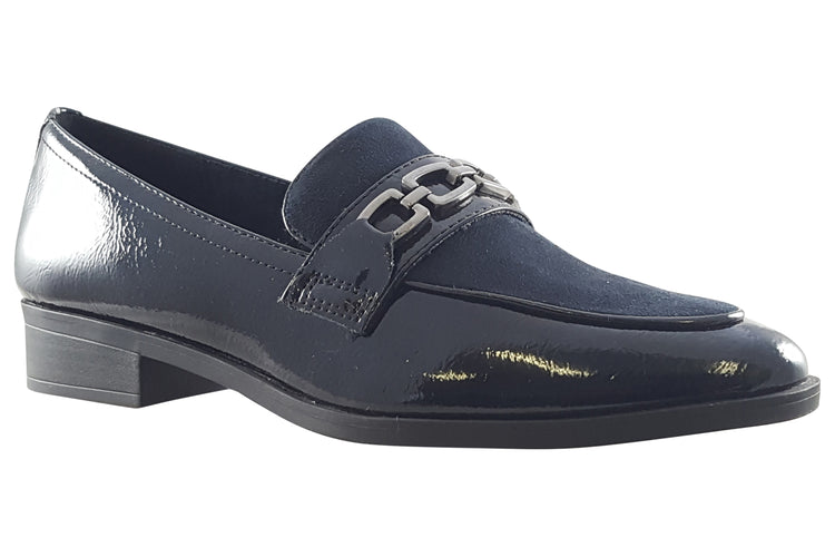 Marco Tozzi Alexandra 24306-41 Navy Patent Womens Shoes