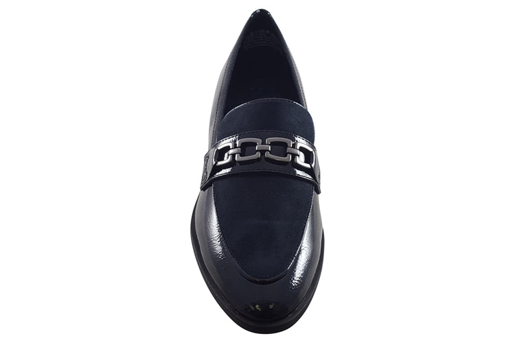 Marco Tozzi Alexandra 24306-41 Navy Patent Womens Shoes