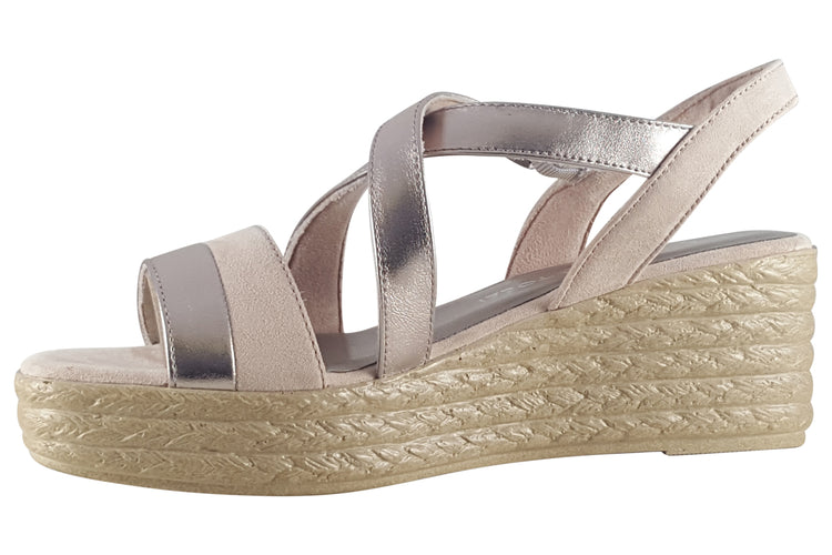 Marco Tozzi Ariana 28375-42 Rose Metallic Womens Sandals