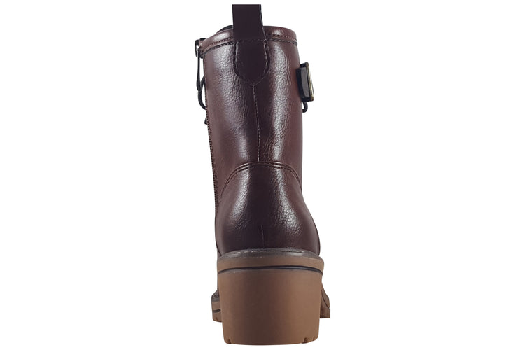 Marco Tozzi Barb's 25213-45 Cognac Comb Womens Boots