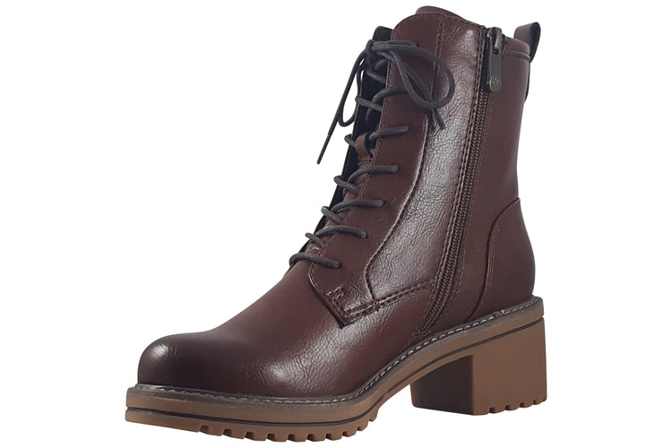 Marco Tozzi Barb's 25213-45 Cognac Comb Womens Boots