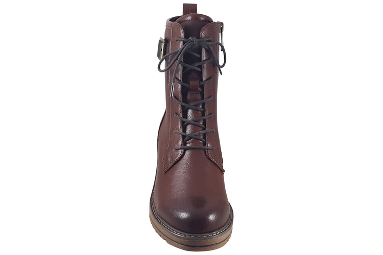 Marco Tozzi Barb's 25213-45 Cognac Comb Womens Boots